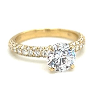 Peter Storm 14kt Yellow Gold Diamond Engagement Ring Mounting