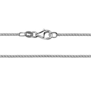 Sterling Silver 1mm Rounded Box Chain
