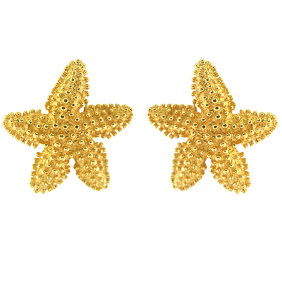 starfish-earrings Starfish earrings in 14kt yellow gold. Omega backs. $XX