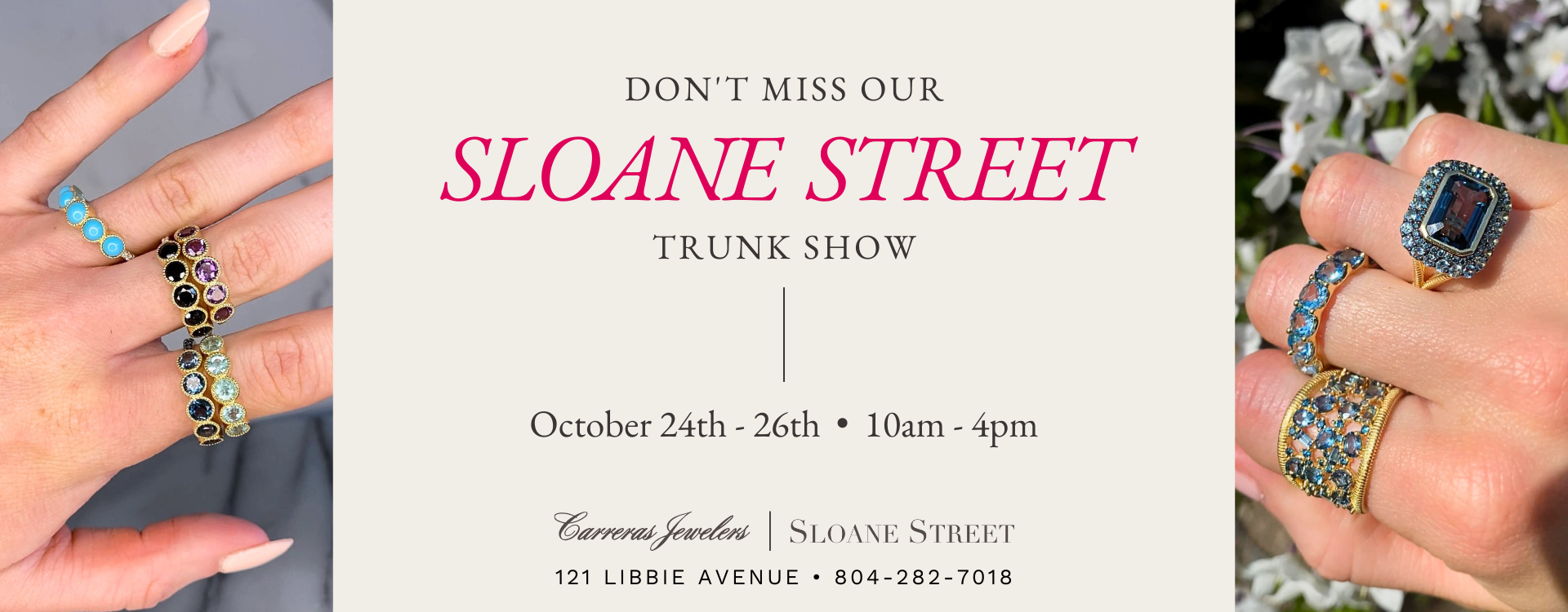 Sloane Street Trunk Show Banner