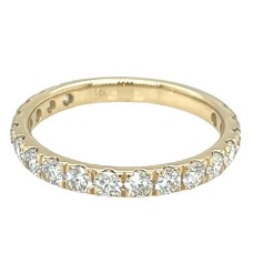 14kt Yellow Gold Prong-set Diamond Nineteen Stone Band