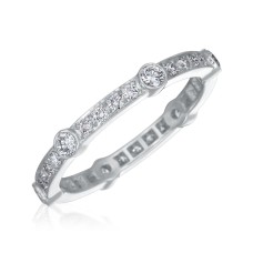 Gumuchian Platinum Diamond "Carousel" Band Ring