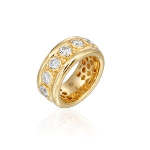 Gumuchian 18kt Yellow Gold "Moonlight" Diamond Ring