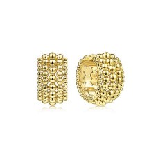 Gabriel & Co.14kt Yellow Gold Bujukan Huggie Hoop Earrings