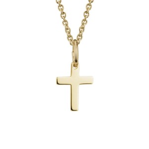 14kt Yellow Gold Baby/child's Cross Pendant Necklace