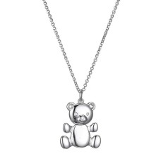 Charles Garnier Sterling Silver Teddy Bear Pendant Necklace