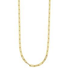 Charles Garnier 18kt Yellow Gold Over Sterling Silver Paperclip Link Necklace